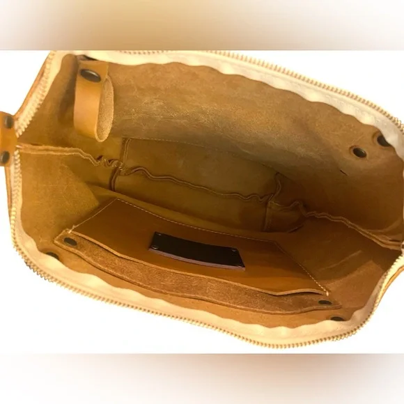 Portland Leather Goods Small Tote Bag Mango - Picture 9 of 14